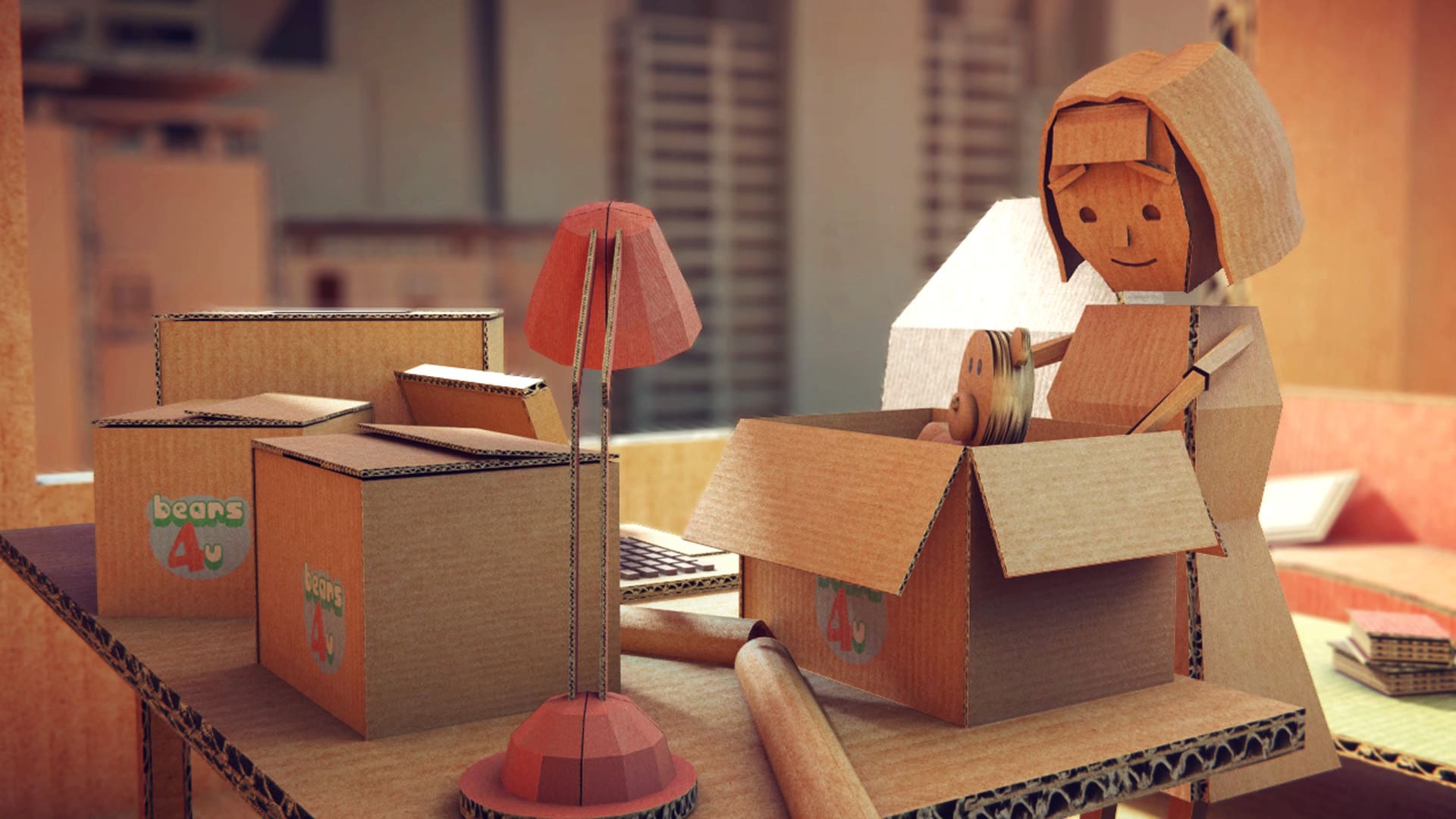 animated video cardboard stop motion